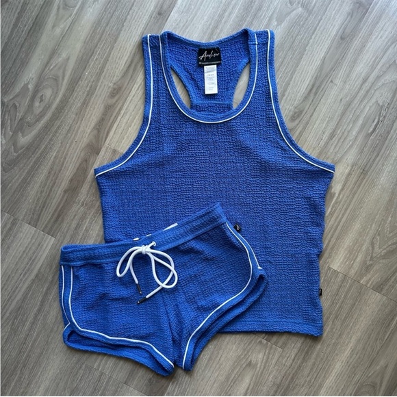 SOLD Andrew Christian | Miami Cabana Boy Poolside Tank and Shorts - Picture 2 of 16